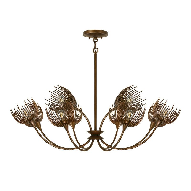 12 Light Chandelier<br /><span style="color:#4AB0CE;">Entrega: 1-2 semanas en USA</span><br /><span style="color:#4AB0CE;font-size:60%;">PREGUNTE POR ENTREGA EN PANAMA</span><br />Collection: Protea<br />Finish: Manchester