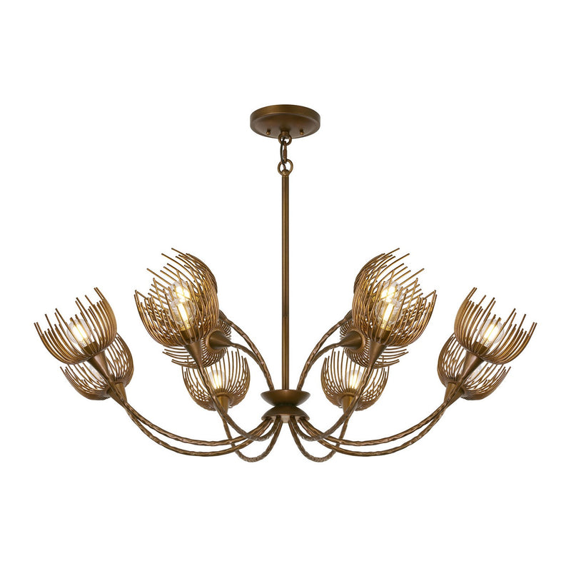 12 Light Chandelier<br /><span style="color:#4AB0CE;">Entrega: 1-2 semanas en USA</span><br /><span style="color:#4AB0CE;font-size:60%;">PREGUNTE POR ENTREGA EN PANAMA</span><br />Collection: Protea<br />Finish: Manchester