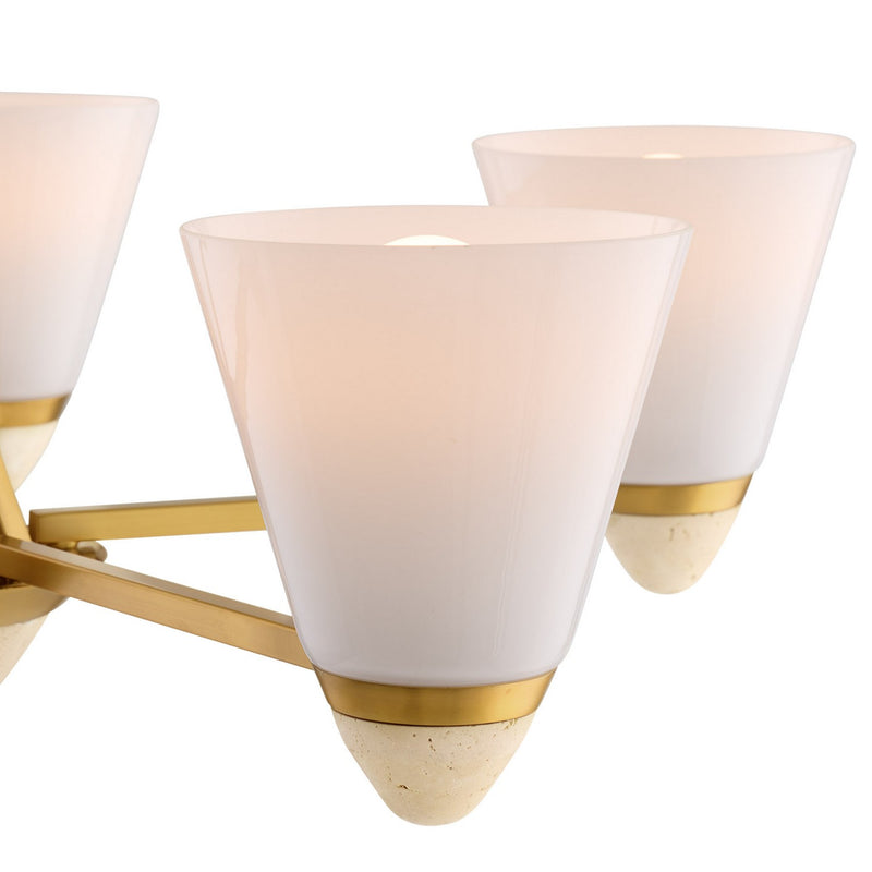 Five Light Chandelier<br /><span style="color:#4AB0CE;">Entrega: 4-10 dias en USA</span><br /><span style="color:#4AB0CE;font-size:60%;">PREGUNTE POR ENTREGA EN PANAMA</span><br />Collection: Kohlman<br />Finish: Warm Brass
