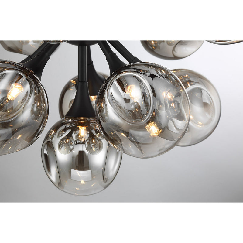 16 Light Chandelier<br /><span style="color:#4AB0CE;">Entrega: 4-10 dias en USA</span><br /><span style="color:#4AB0CE;font-size:60%;">PREGUNTE POR ENTREGA EN PANAMA</span><br />Collection: Matisse<br />Finish: Matte Black