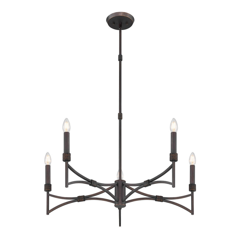Five Light Chandelier<br /><span style="color:#4AB0CE;">Entrega: 4-10 dias en USA</span><br /><span style="color:#4AB0CE;font-size:60%;">PREGUNTE POR ENTREGA EN PANAMA</span><br />Collection: Gardner<br />Finish: Champagne Mist
