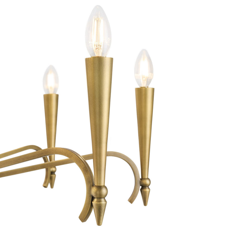 12 Light Chandelier<br /><span style="color:#4AB0CE;">Entrega: 4-10 dias en USA</span><br /><span style="color:#4AB0CE;font-size:60%;">PREGUNTE POR ENTREGA EN PANAMA</span><br />Collection: Tremont<br />Finish: Riviera Brass