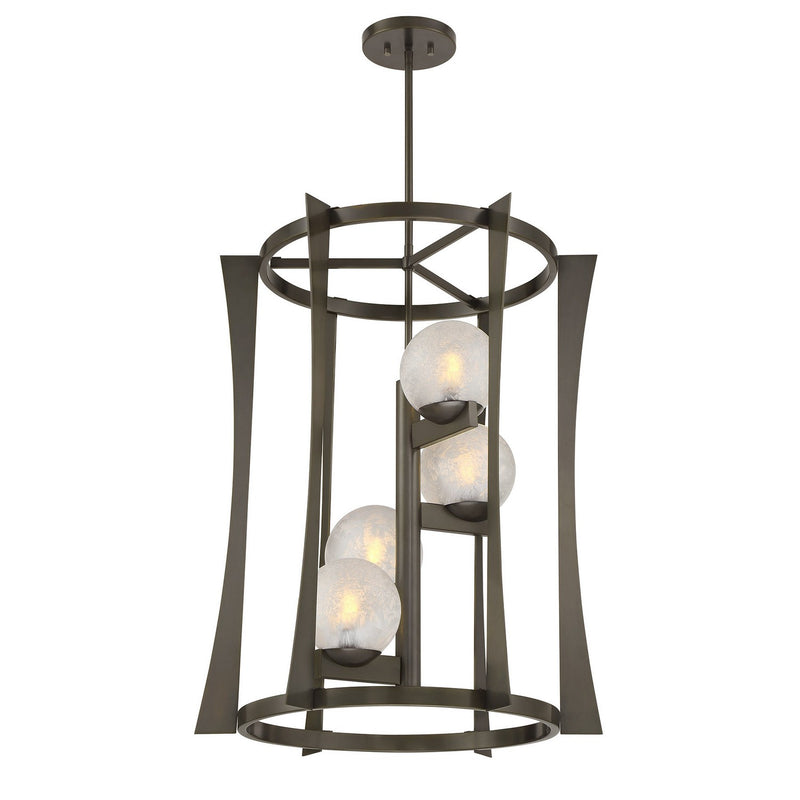 Four Light Pendant<br /><span style="color:#4AB0CE;">Entrega: 4-10 dias en USA</span><br /><span style="color:#4AB0CE;font-size:60%;">PREGUNTE POR ENTREGA EN PANAMA</span><br />Collection: Darien<br />Finish: Mediterranean Bronze