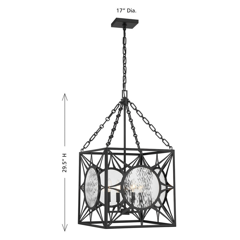 Savoy House - 3-5063-4-89 - Four Light Pendant - Balfour - Matte Black