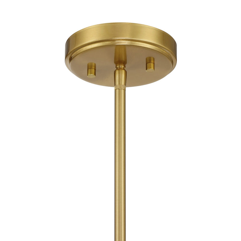 Three Light Pendant<br /><span style="color:#4AB0CE;">Entrega: 4-10 dias en USA</span><br /><span style="color:#4AB0CE;font-size:60%;">PREGUNTE POR ENTREGA EN PANAMA</span><br />Collection: Hillbourne<br />Finish: Warm Brass