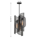 Savoy House - 3-8033-3-89 - Three Light Pendant - Hillbourne - Matte Black