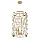 Six Light Pendant<br /><span style="color:#4AB0CE;">Entrega: 4-10 dias en USA</span><br /><span style="color:#4AB0CE;font-size:60%;">PREGUNTE POR ENTREGA EN PANAMA</span><br />Collection: Bailey<br />Finish: Warm Brass