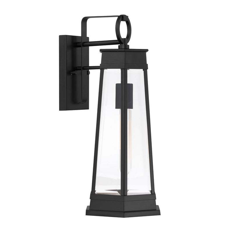 One Light Outdoor Wall Lantern<br /><span style="color:#4AB0CE;">Entrega: 4-10 dias en USA</span><br /><span style="color:#4AB0CE;font-size:60%;">PREGUNTE POR ENTREGA EN PANAMA</span><br />Collection: Payne<br />Finish: Matte Black