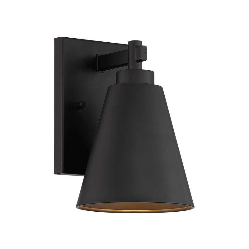 One Light Outdoor Wall Lantern<br /><span style="color:#4AB0CE;">Entrega: 6-7 semanas en USA</span><br /><span style="color:#4AB0CE;font-size:60%;">PREGUNTE POR ENTREGA EN PANAMA</span><br />Collection: Ryder<br />Finish: Matte Black