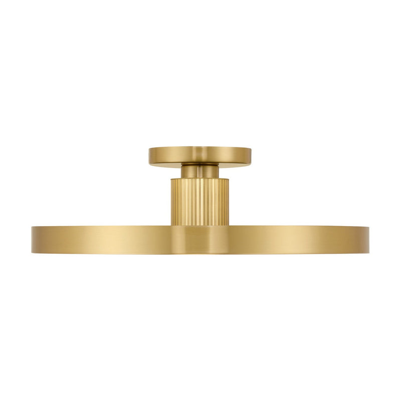LED Semi-Flush Mount<br /><span style="color:#4AB0CE;">Entrega: 3-4 semanas en USA</span><br /><span style="color:#4AB0CE;font-size:60%;">PREGUNTE POR ENTREGA EN PANAMA</span><br />Collection: Thayer<br />Finish: Warm Brass