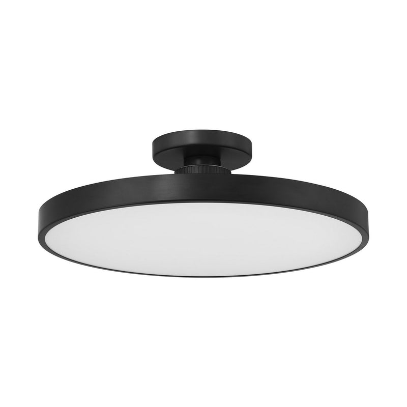 LED Semi-Flush Mount<br /><span style="color:#4AB0CE;">Entrega: 4-10 dias en USA</span><br /><span style="color:#4AB0CE;font-size:60%;">PREGUNTE POR ENTREGA EN PANAMA</span><br />Collection: Thayer<br />Finish: Matte Black