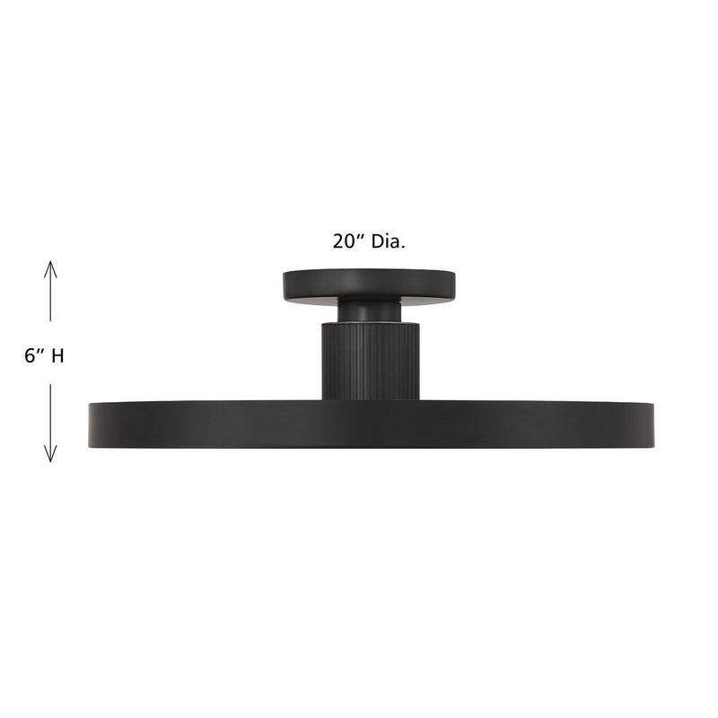 Savoy House - 6-2969-1-89 - LED Semi-Flush Mount - Thayer - Matte Black