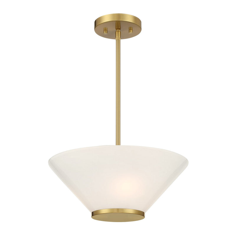 Three Light Convertible Semi-Flush /Pendant<br /><span style="color:#4AB0CE;">Entrega: 4-10 dias en USA</span><br /><span style="color:#4AB0CE;font-size:60%;">PREGUNTE POR ENTREGA EN PANAMA</span><br />Collection: Blair<br />Finish: Warm Brass