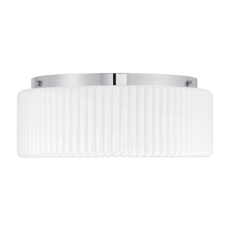 Four Light Flush Mount<br /><span style="color:#4AB0CE;">Entrega: 2-3 semanas en USA</span><br /><span style="color:#4AB0CE;font-size:60%;">PREGUNTE POR ENTREGA EN PANAMA</span><br />Collection: Edgemont<br />Finish: Chrome