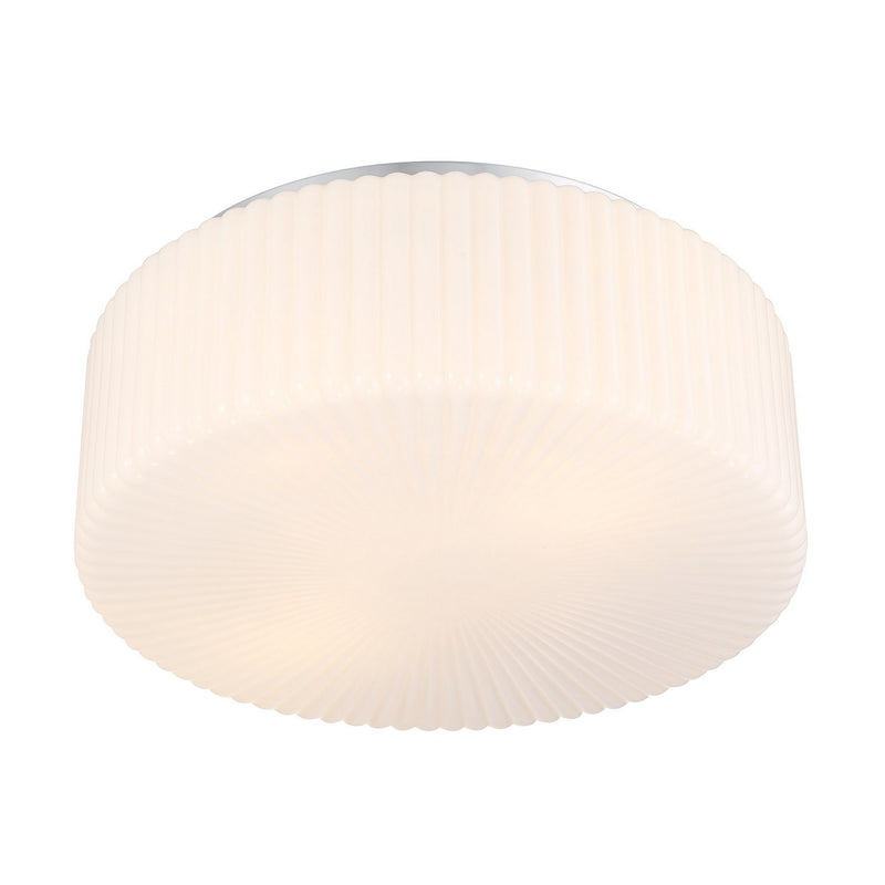 Four Light Flush Mount<br /><span style="color:#4AB0CE;">Entrega: 2-3 semanas en USA</span><br /><span style="color:#4AB0CE;font-size:60%;">PREGUNTE POR ENTREGA EN PANAMA</span><br />Collection: Edgemont<br />Finish: Chrome