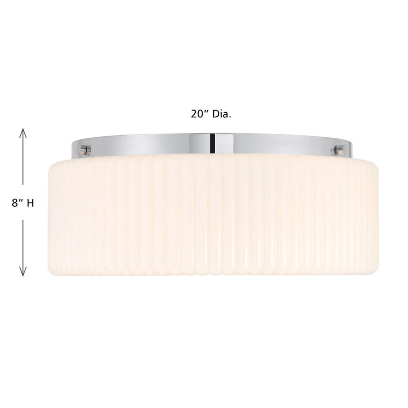 Savoy House - 6-4187-4-11 - Four Light Flush Mount - Edgemont - Chrome