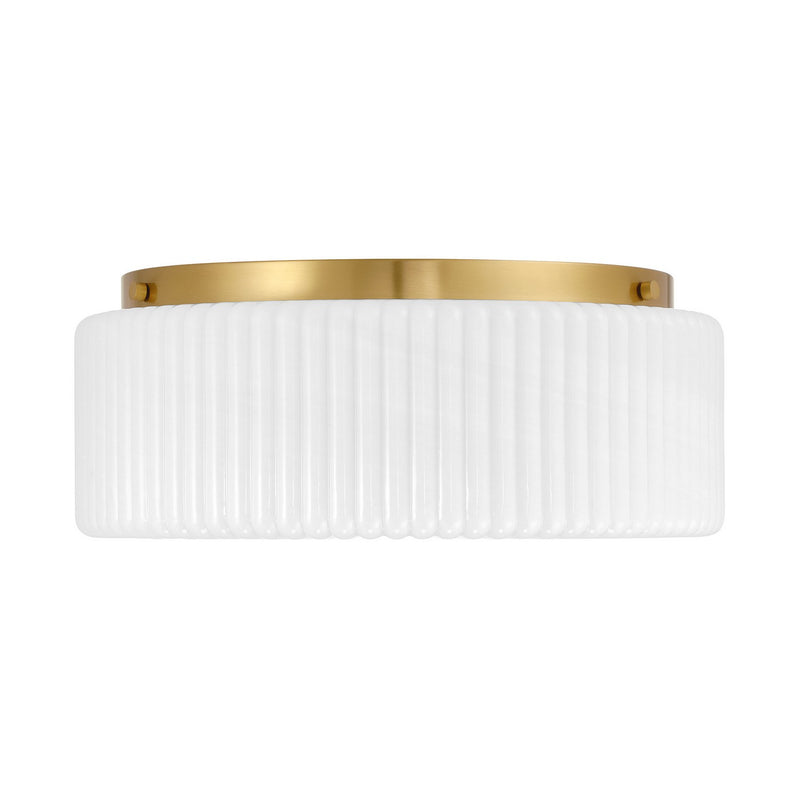 Four Light Flush Mount<br /><span style="color:#4AB0CE;">Entrega: 3-4 semanas en USA</span><br /><span style="color:#4AB0CE;font-size:60%;">PREGUNTE POR ENTREGA EN PANAMA</span><br />Collection: Edgemont<br />Finish: Warm Brass