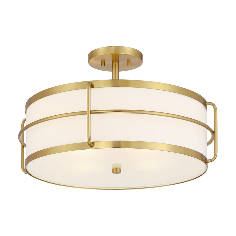 Four Light Semi-Flush Mount<br /><span style="color:#4AB0CE;">Entrega: 4-5 semanas en USA</span><br /><span style="color:#4AB0CE;font-size:60%;">PREGUNTE POR ENTREGA EN PANAMA</span><br />Collection: Chauncey<br />Finish: Warm Brass