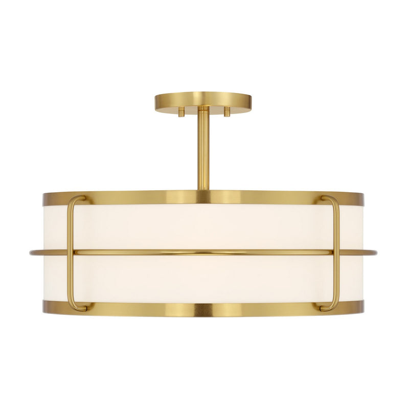 Four Light Semi-Flush Mount<br /><span style="color:#4AB0CE;">Entrega: 4-5 semanas en USA</span><br /><span style="color:#4AB0CE;font-size:60%;">PREGUNTE POR ENTREGA EN PANAMA</span><br />Collection: Chauncey<br />Finish: Warm Brass