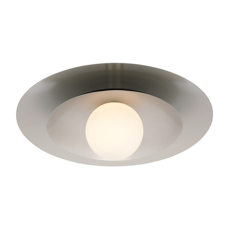 One Light Semi-Flush Mount<br /><span style="color:#4AB0CE;">Entrega: 4-10 dias en USA</span><br /><span style="color:#4AB0CE;font-size:60%;">PREGUNTE POR ENTREGA EN PANAMA</span><br />Collection: Sherrer<br />Finish: Chrome
