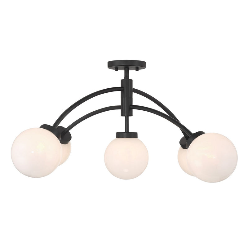 LED Semi-Flush Mount<br /><span style="color:#4AB0CE;">Entrega: 4-10 dias en USA</span><br /><span style="color:#4AB0CE;font-size:60%;">PREGUNTE POR ENTREGA EN PANAMA</span><br />Collection: Redfield<br />Finish: Matte Black