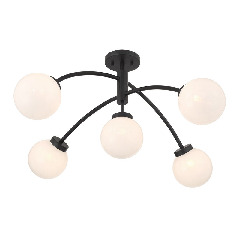 LED Semi-Flush Mount<br /><span style="color:#4AB0CE;">Entrega: 4-10 dias en USA</span><br /><span style="color:#4AB0CE;font-size:60%;">PREGUNTE POR ENTREGA EN PANAMA</span><br />Collection: Redfield<br />Finish: Matte Black
