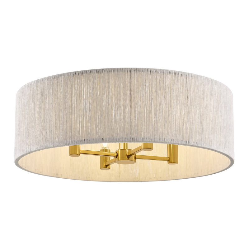 Four Light Flush Mount<br /><span style="color:#4AB0CE;">Entrega: 7-8 semanas en USA</span><br /><span style="color:#4AB0CE;font-size:60%;">PREGUNTE POR ENTREGA EN PANAMA</span><br />Collection: Maynard<br />Finish: Warm Brass