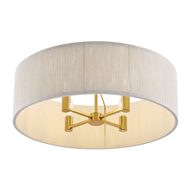 Four Light Flush Mount<br /><span style="color:#4AB0CE;">Entrega: 7-8 semanas en USA</span><br /><span style="color:#4AB0CE;font-size:60%;">PREGUNTE POR ENTREGA EN PANAMA</span><br />Collection: Maynard<br />Finish: Warm Brass