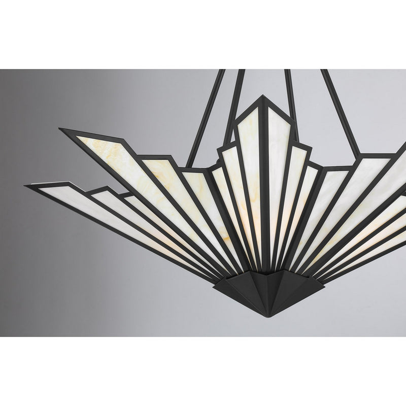 Four Light Pendant<br /><span style="color:#4AB0CE;">Entrega: 4-10 dias en USA</span><br /><span style="color:#4AB0CE;font-size:60%;">PREGUNTE POR ENTREGA EN PANAMA</span><br />Collection: Rivage<br />Finish: Matte Black