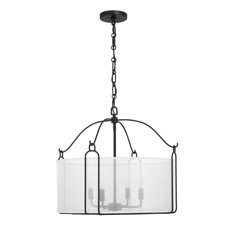 Four Light Pendant<br /><span style="color:#4AB0CE;">Entrega: 4-10 dias en USA</span><br /><span style="color:#4AB0CE;font-size:60%;">PREGUNTE POR ENTREGA EN PANAMA</span><br />Collection: Ashlay<br />Finish: Matte Black
