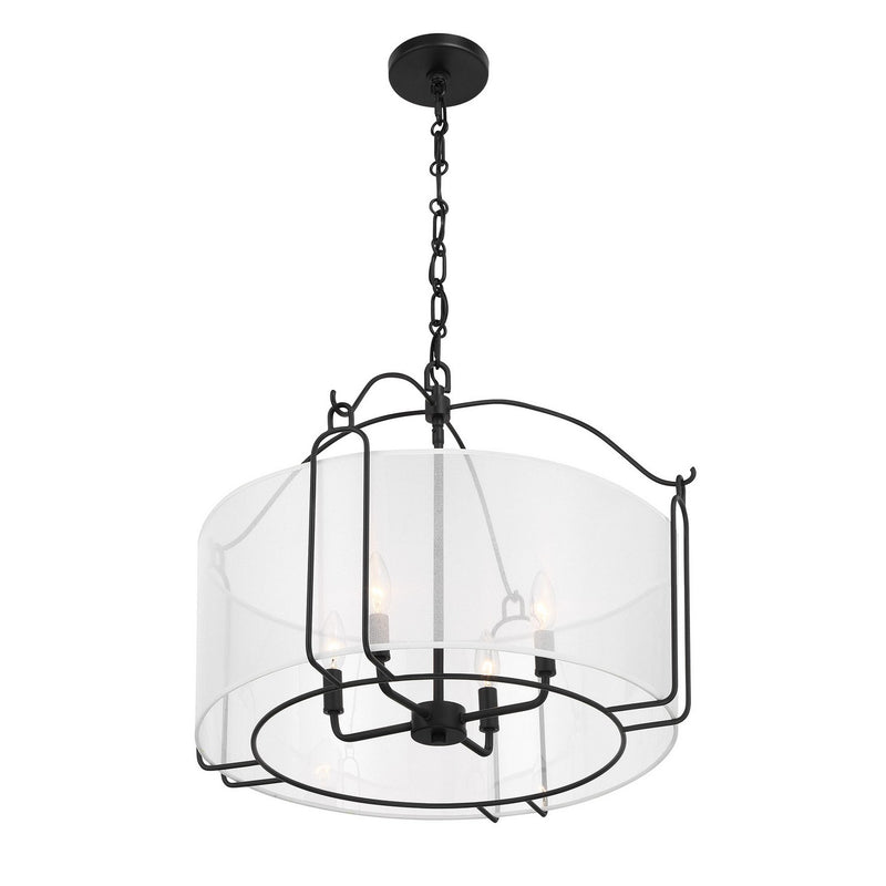 Four Light Pendant<br /><span style="color:#4AB0CE;">Entrega: 4-10 dias en USA</span><br /><span style="color:#4AB0CE;font-size:60%;">PREGUNTE POR ENTREGA EN PANAMA</span><br />Collection: Ashlay<br />Finish: Matte Black