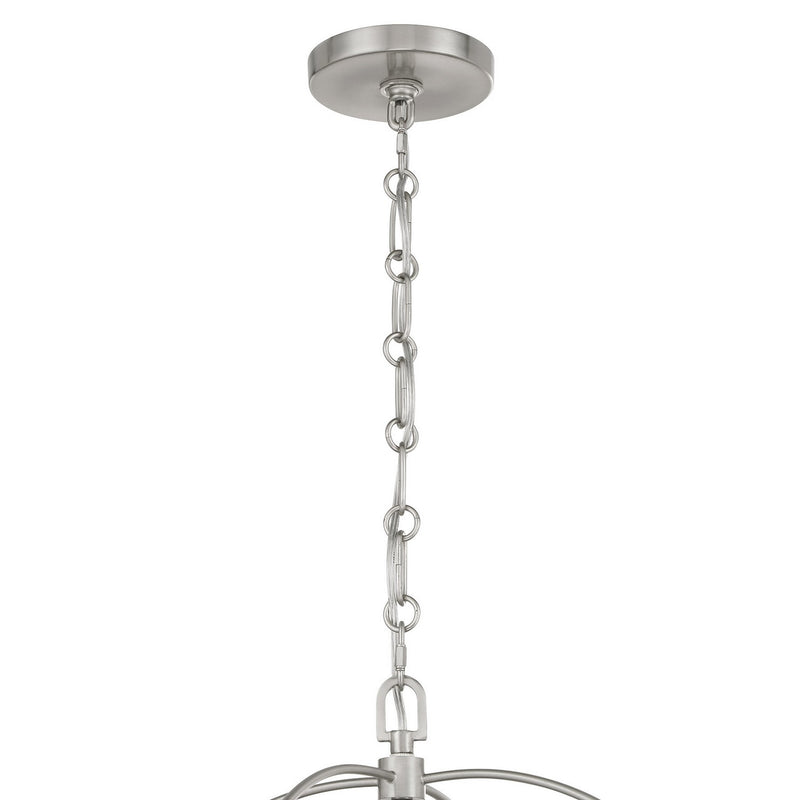 Four Light Pendant<br /><span style="color:#4AB0CE;">Entrega: 4-10 dias en USA</span><br /><span style="color:#4AB0CE;font-size:60%;">PREGUNTE POR ENTREGA EN PANAMA</span><br />Collection: Ashlay<br />Finish: Satin Nickel
