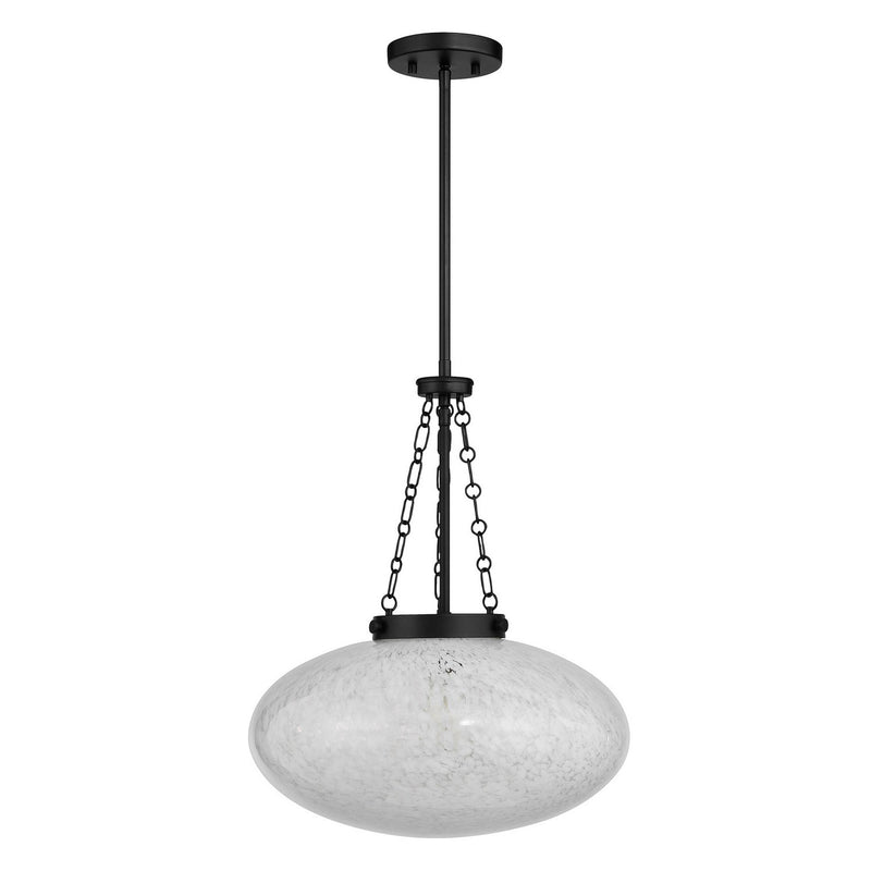 One Light Pendant<br /><span style="color:#4AB0CE;">Entrega: 4-10 dias en USA</span><br /><span style="color:#4AB0CE;font-size:60%;">PREGUNTE POR ENTREGA EN PANAMA</span><br />Collection: Willow<br />Finish: Matte Black