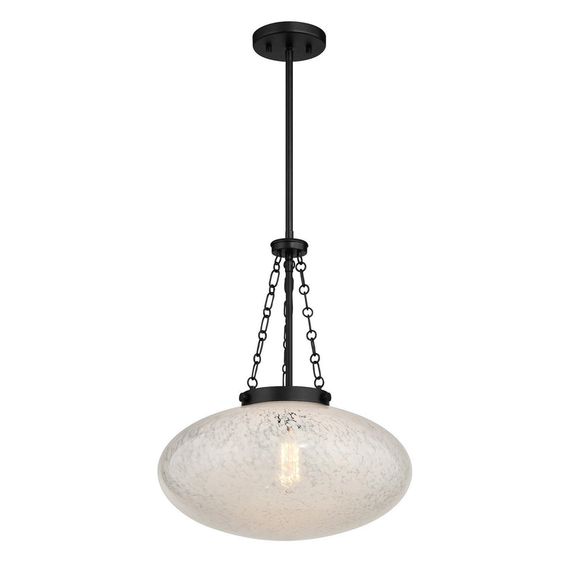 One Light Pendant<br /><span style="color:#4AB0CE;">Entrega: 4-10 dias en USA</span><br /><span style="color:#4AB0CE;font-size:60%;">PREGUNTE POR ENTREGA EN PANAMA</span><br />Collection: Willow<br />Finish: Matte Black