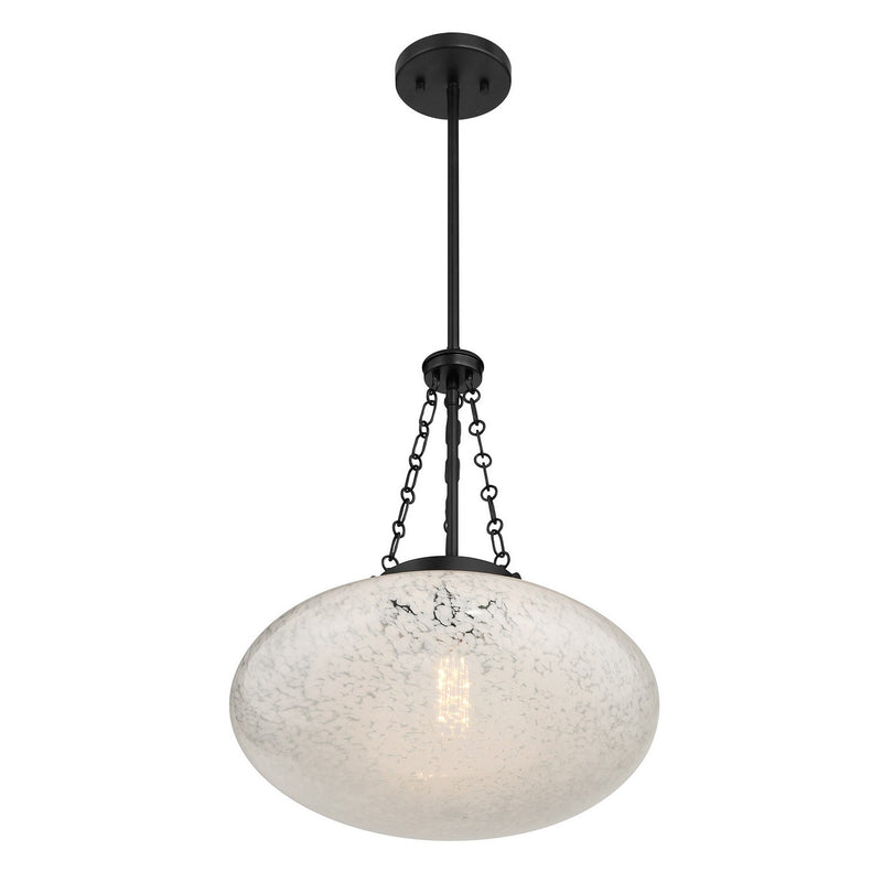 One Light Pendant<br /><span style="color:#4AB0CE;">Entrega: 4-10 dias en USA</span><br /><span style="color:#4AB0CE;font-size:60%;">PREGUNTE POR ENTREGA EN PANAMA</span><br />Collection: Willow<br />Finish: Matte Black