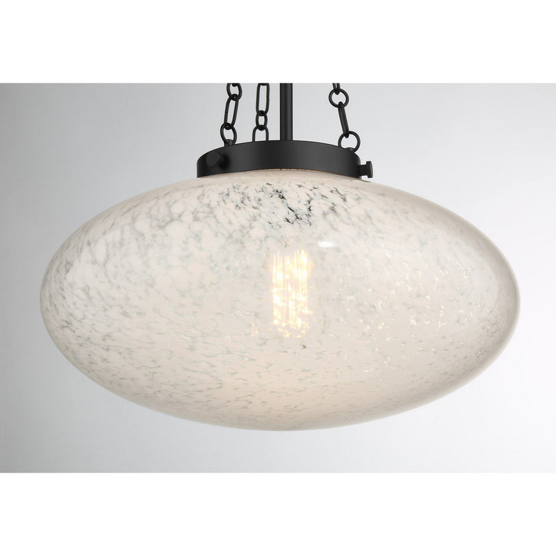 One Light Pendant<br /><span style="color:#4AB0CE;">Entrega: 4-10 dias en USA</span><br /><span style="color:#4AB0CE;font-size:60%;">PREGUNTE POR ENTREGA EN PANAMA</span><br />Collection: Willow<br />Finish: Matte Black