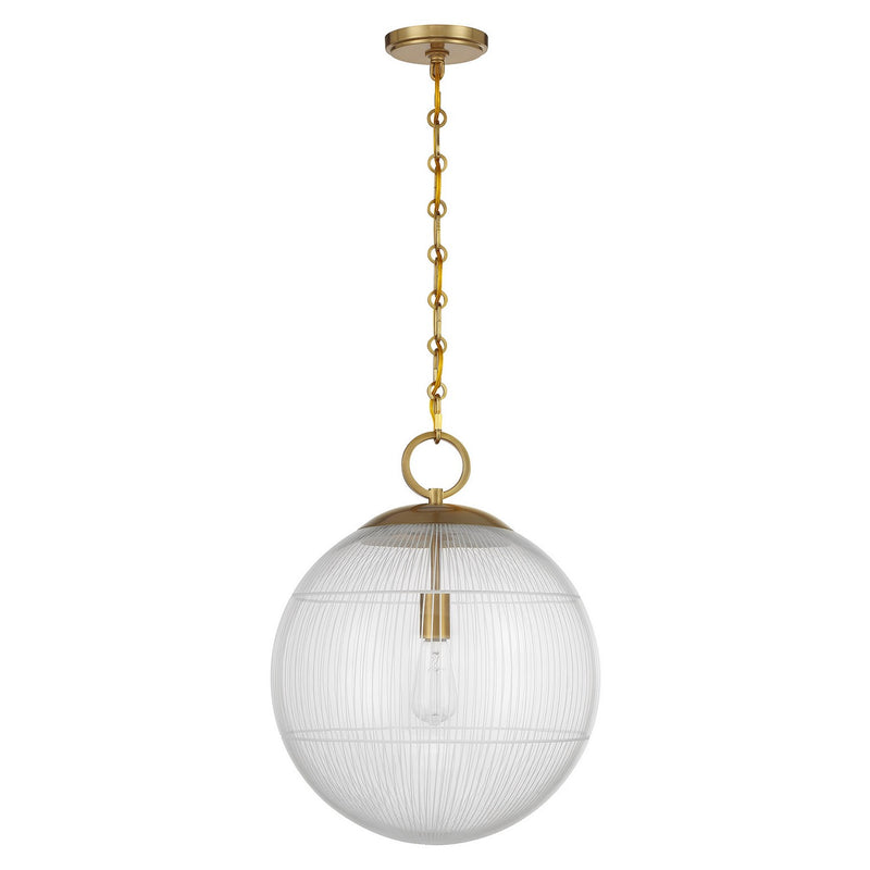 One Light Pendant<br /><span style="color:#4AB0CE;">Entrega: 4-10 dias en USA</span><br /><span style="color:#4AB0CE;font-size:60%;">PREGUNTE POR ENTREGA EN PANAMA</span><br />Collection: Cabot<br />Finish: Warm Brass