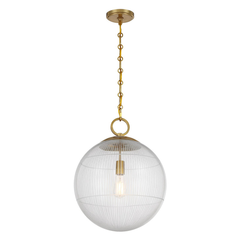 One Light Pendant<br /><span style="color:#4AB0CE;">Entrega: 4-10 dias en USA</span><br /><span style="color:#4AB0CE;font-size:60%;">PREGUNTE POR ENTREGA EN PANAMA</span><br />Collection: Cabot<br />Finish: Warm Brass