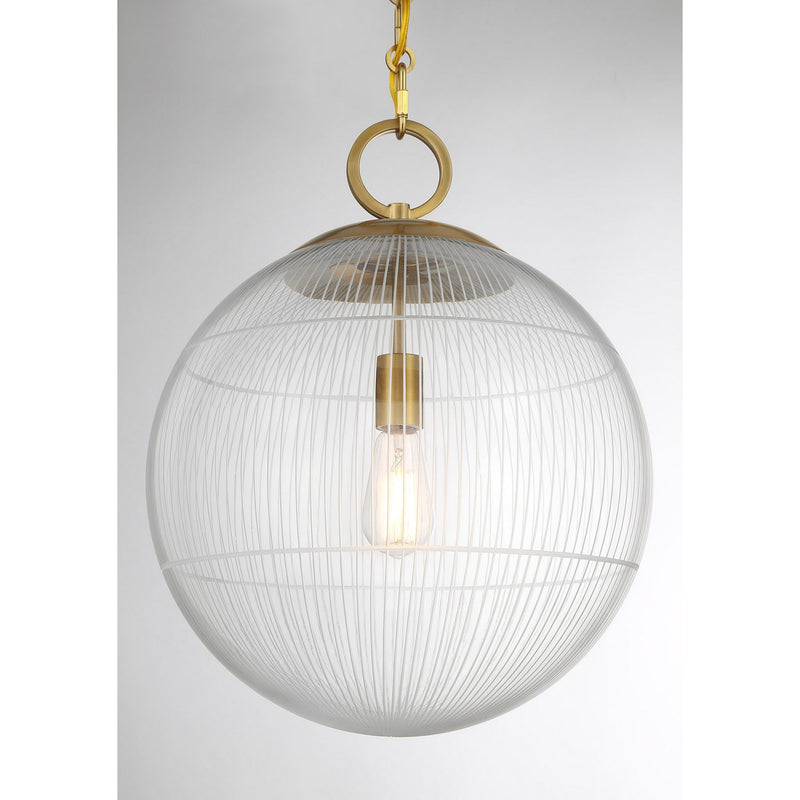 One Light Pendant<br /><span style="color:#4AB0CE;">Entrega: 4-10 dias en USA</span><br /><span style="color:#4AB0CE;font-size:60%;">PREGUNTE POR ENTREGA EN PANAMA</span><br />Collection: Cabot<br />Finish: Warm Brass