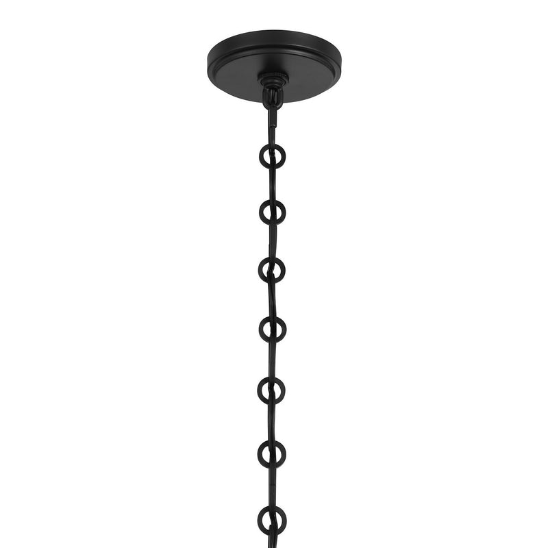 One Light Pendant<br /><span style="color:#4AB0CE;">Entrega: 4-10 dias en USA</span><br /><span style="color:#4AB0CE;font-size:60%;">PREGUNTE POR ENTREGA EN PANAMA</span><br />Collection: Cabot<br />Finish: Matte Black