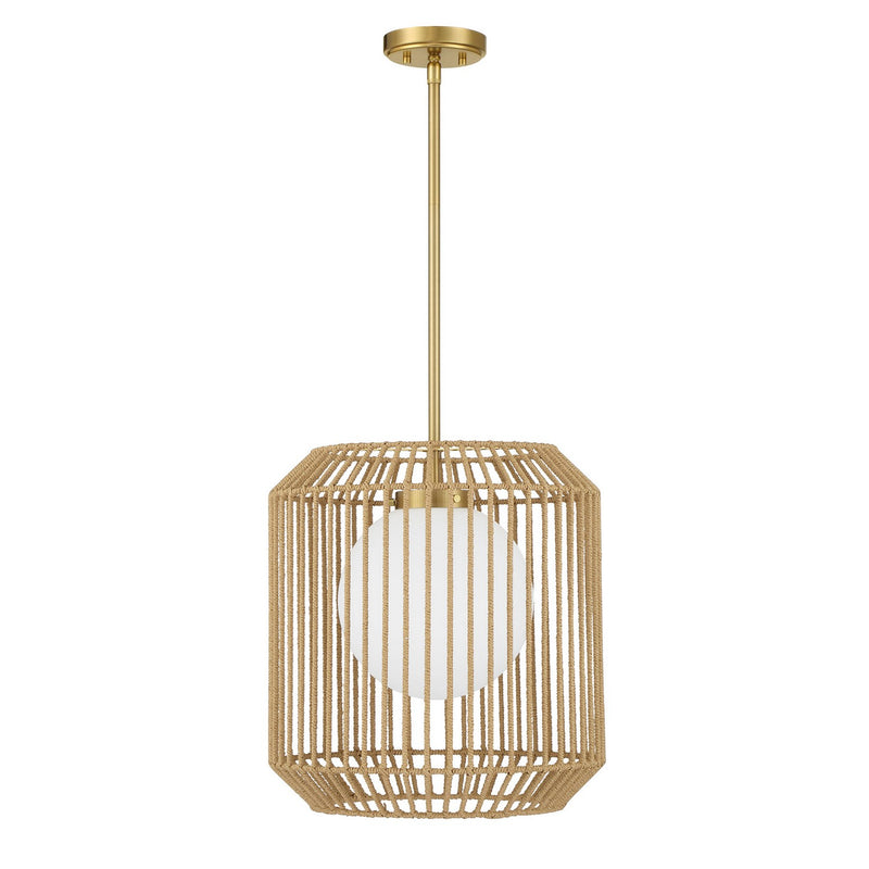 One Light Pendant<br /><span style="color:#4AB0CE;">Entrega: 4-10 dias en USA</span><br /><span style="color:#4AB0CE;font-size:60%;">PREGUNTE POR ENTREGA EN PANAMA</span><br />Collection: Pastis<br />Finish: Warm Brass