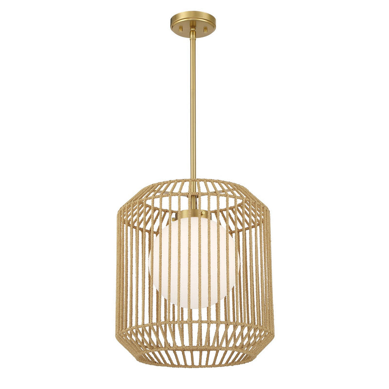 One Light Pendant<br /><span style="color:#4AB0CE;">Entrega: 4-10 dias en USA</span><br /><span style="color:#4AB0CE;font-size:60%;">PREGUNTE POR ENTREGA EN PANAMA</span><br />Collection: Pastis<br />Finish: Warm Brass