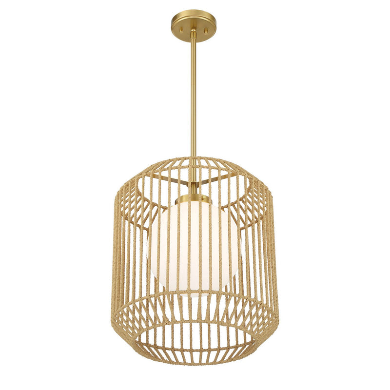 One Light Pendant<br /><span style="color:#4AB0CE;">Entrega: 4-10 dias en USA</span><br /><span style="color:#4AB0CE;font-size:60%;">PREGUNTE POR ENTREGA EN PANAMA</span><br />Collection: Pastis<br />Finish: Warm Brass