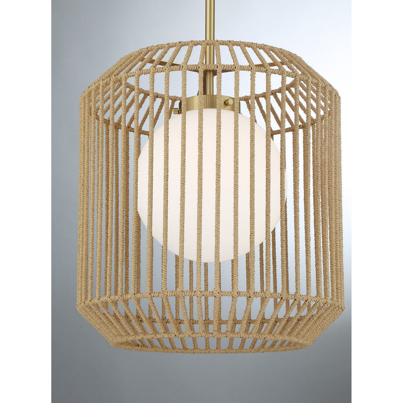 One Light Pendant<br /><span style="color:#4AB0CE;">Entrega: 4-10 dias en USA</span><br /><span style="color:#4AB0CE;font-size:60%;">PREGUNTE POR ENTREGA EN PANAMA</span><br />Collection: Pastis<br />Finish: Warm Brass