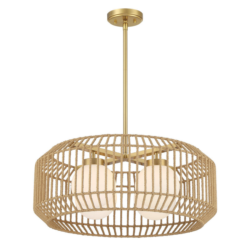 Four Light Pendant<br /><span style="color:#4AB0CE;">Entrega: 4-10 dias en USA</span><br /><span style="color:#4AB0CE;font-size:60%;">PREGUNTE POR ENTREGA EN PANAMA</span><br />Collection: Pastis<br />Finish: Warm Brass