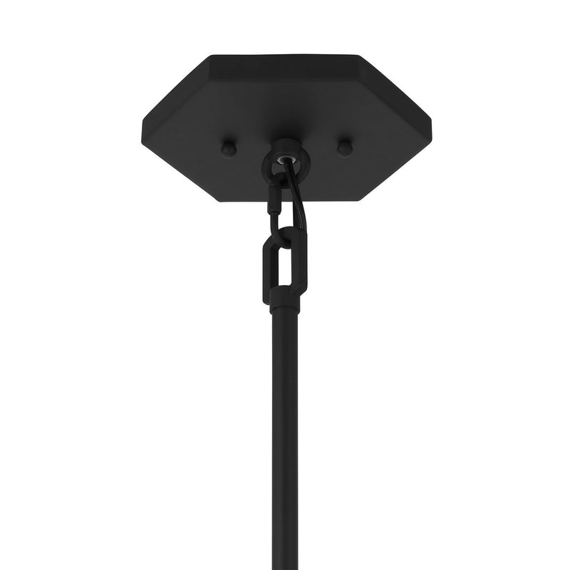 Six Light Pendant<br /><span style="color:#4AB0CE;">Entrega: 4-10 dias en USA</span><br /><span style="color:#4AB0CE;font-size:60%;">PREGUNTE POR ENTREGA EN PANAMA</span><br />Collection: Orleans<br />Finish: Black Cashmere