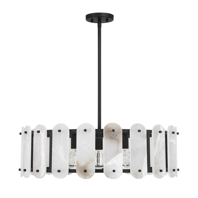 Five Light Pendant<br /><span style="color:#4AB0CE;">Entrega: 4-10 dias en USA</span><br /><span style="color:#4AB0CE;font-size:60%;">PREGUNTE POR ENTREGA EN PANAMA</span><br />Collection: Antolini<br />Finish: Black Cashmere