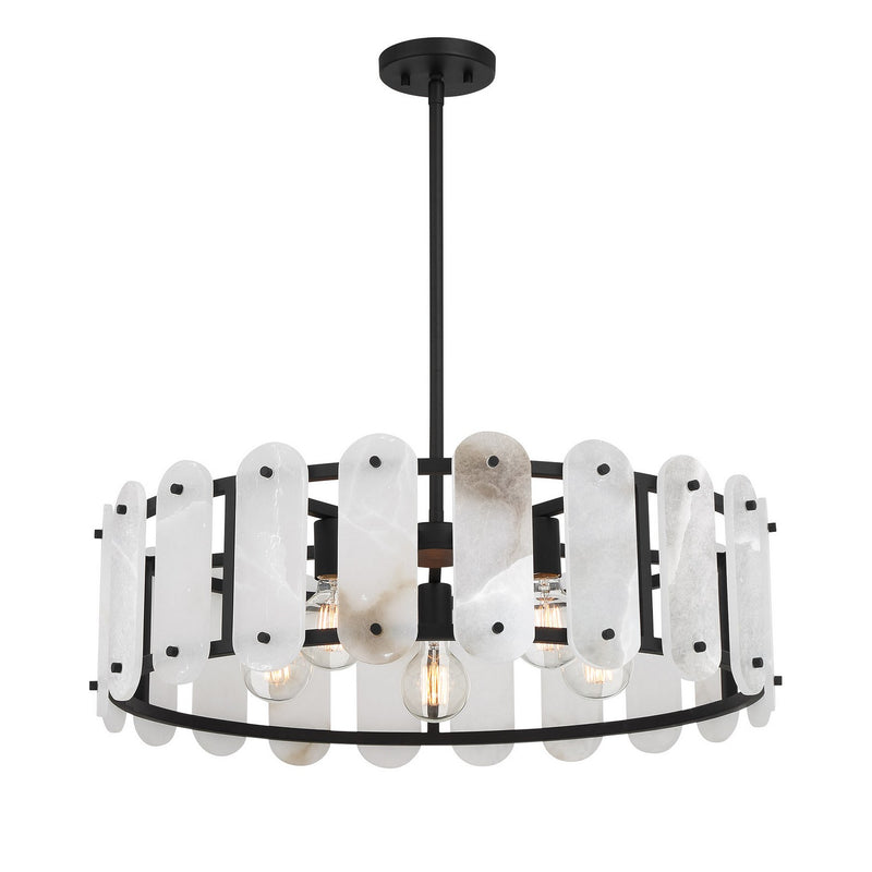 Five Light Pendant<br /><span style="color:#4AB0CE;">Entrega: 4-10 dias en USA</span><br /><span style="color:#4AB0CE;font-size:60%;">PREGUNTE POR ENTREGA EN PANAMA</span><br />Collection: Antolini<br />Finish: Black Cashmere