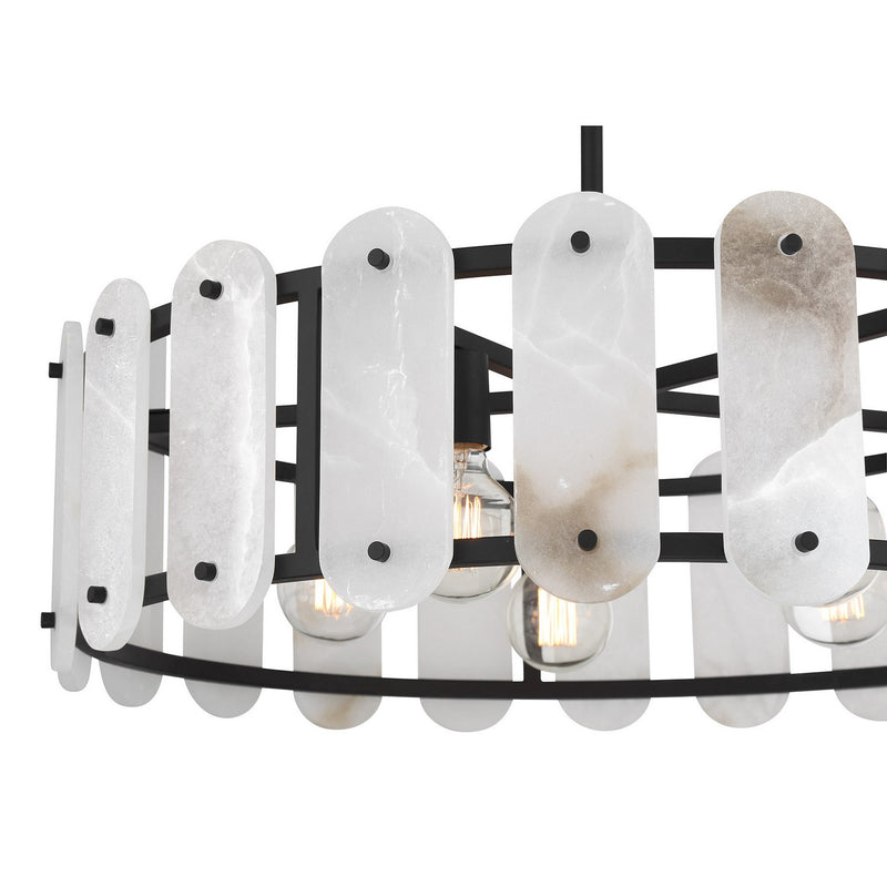 Five Light Pendant<br /><span style="color:#4AB0CE;">Entrega: 4-10 dias en USA</span><br /><span style="color:#4AB0CE;font-size:60%;">PREGUNTE POR ENTREGA EN PANAMA</span><br />Collection: Antolini<br />Finish: Black Cashmere