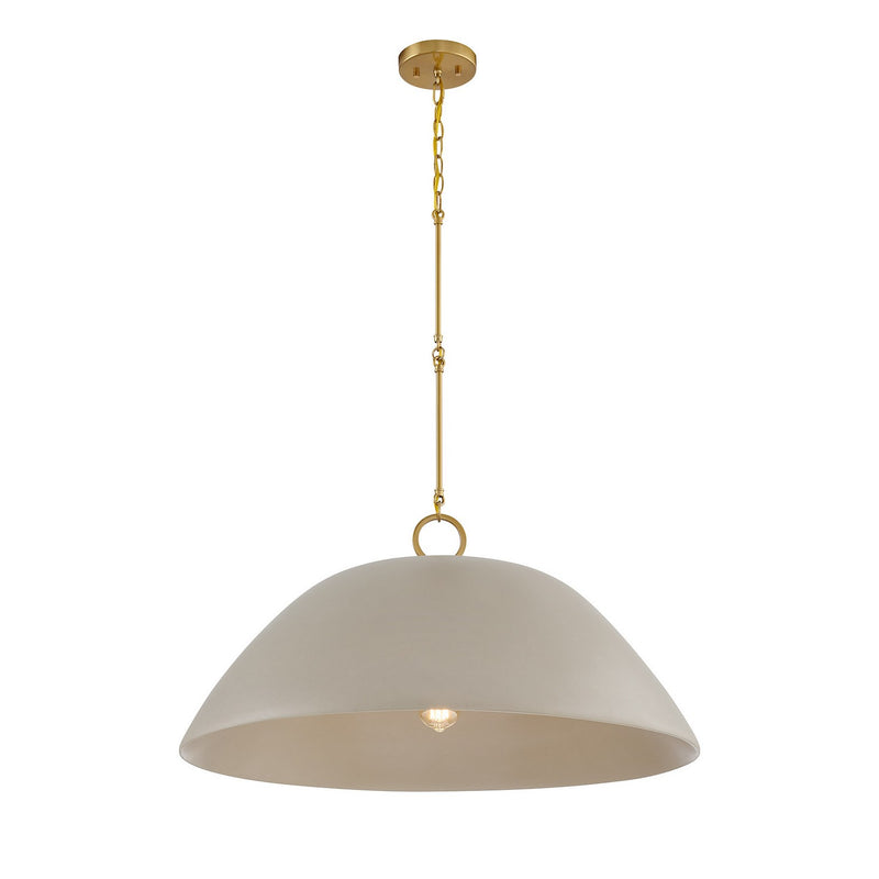 One Light Pendant<br /><span style="color:#4AB0CE;">Entrega: 4-10 dias en USA</span><br /><span style="color:#4AB0CE;font-size:60%;">PREGUNTE POR ENTREGA EN PANAMA</span><br />Collection: Alta<br />Finish: Concrete and Brass